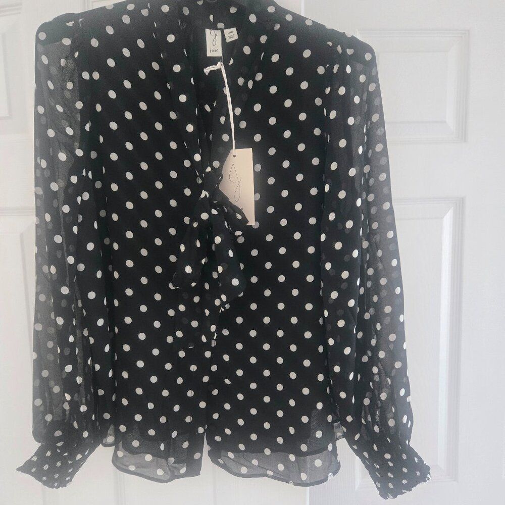 NWT Joie polka dot blouse